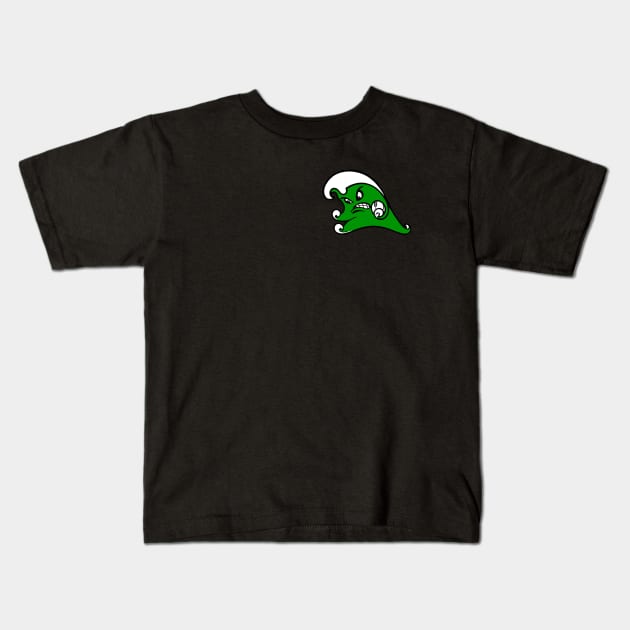 Angry Wave Small Kids T-Shirt by twothree